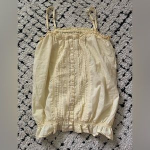 Aeropostale, S, baby yellow, cute coquette top